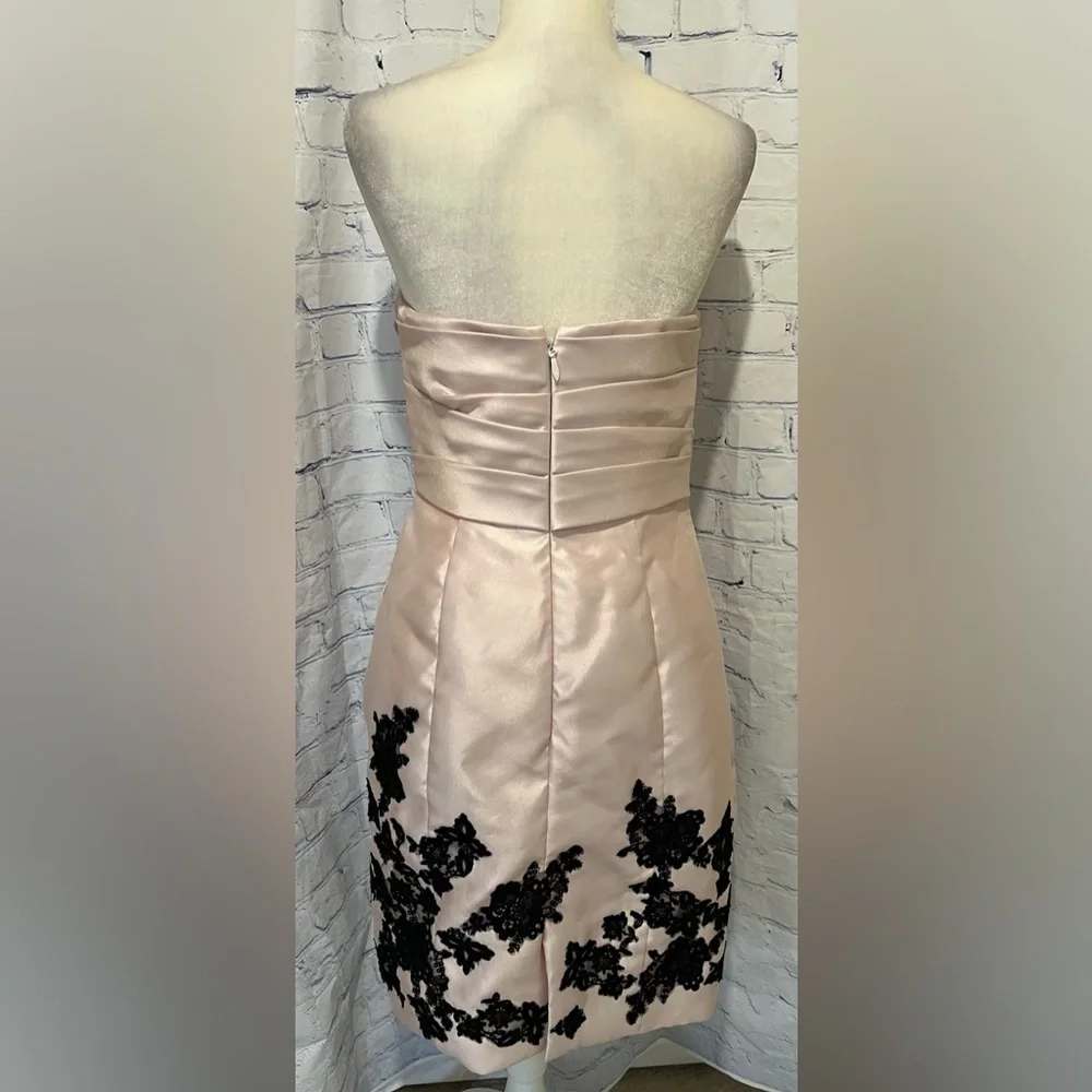 LOVE  -  Pink Strapless Empire Waist Dress w/built-in padded bra-  Size 12 - Picture 8 of 12